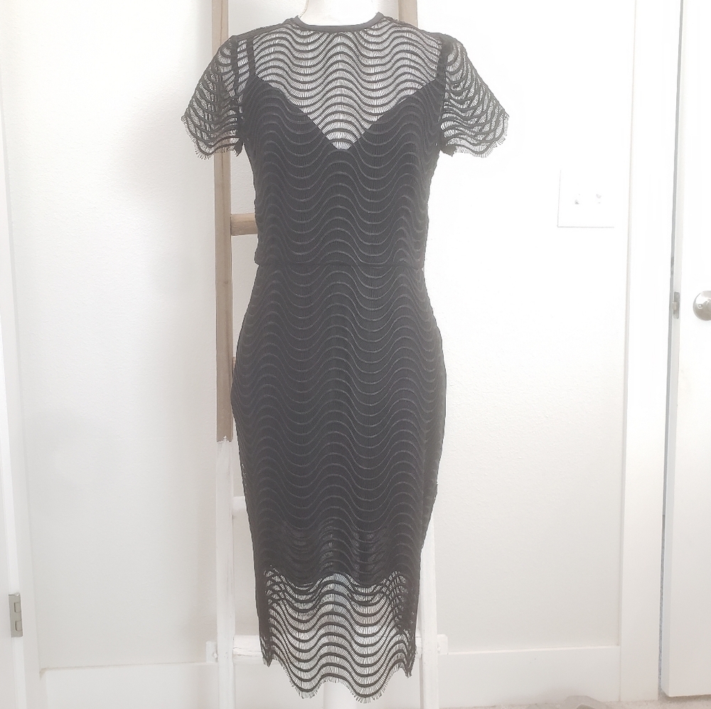 Bec & Bridge Mon Amour Black Dress Size 8 NWT